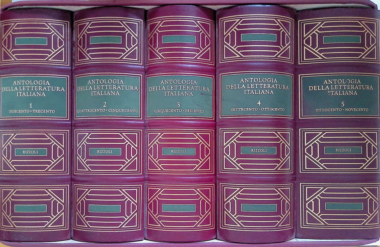 Antologia della letteratura italiana. 5 VOLUMI