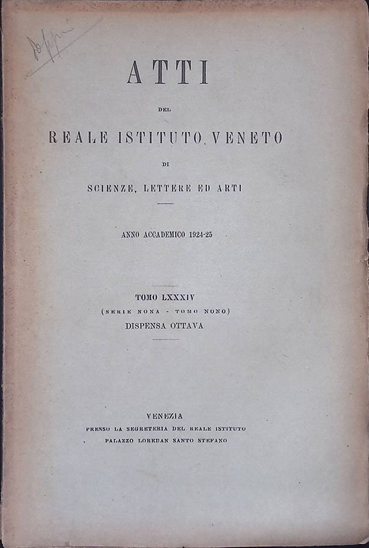 Atti del Reale Istituto Veneto di scienze, lettere ed arti. …