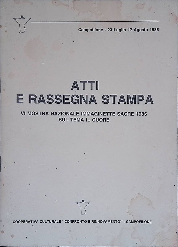 Atti e rassegna stampa. VI Mostra Nazionale Immaginette Sacre 1986 … | Immagine principale