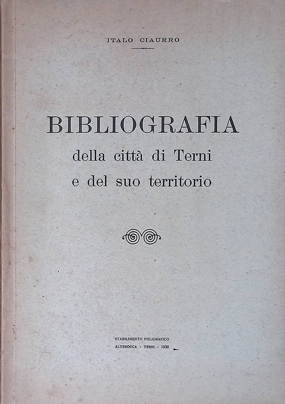 Bibliografia della città di Terni e del suo territorio