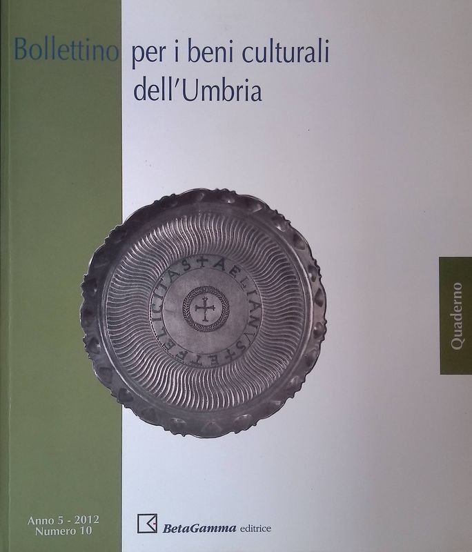 Bollettino per i beni culturali dell'Umbria. Quaderno. Anno 5, numero … | Immagine principale