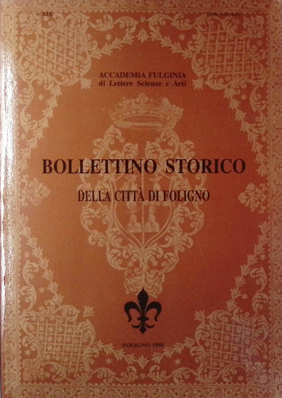 Bollettino storico della città di Foligno. Vol. XIX | Immagine principale