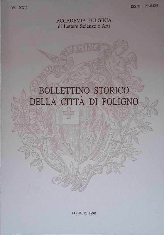 Bollettino storico della città di Foligno. Vol. XXII | Immagine principale