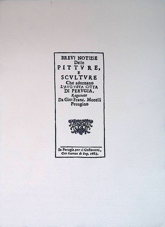 Brevi notizie delle pitture e sculture che adornano l' augusta città di Perugia