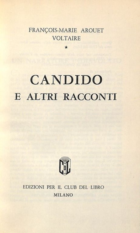 Candido e altri racconti