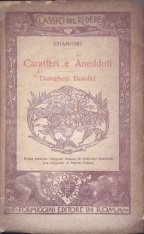 Caratteri e aneddoti. Dialoghetti filosofici | Immagine principale