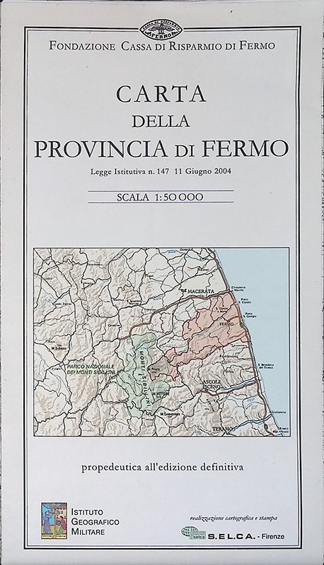 Carta della Provincia di Fermo. Scala 1:50.000