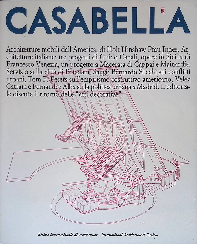 Casabella n. 591 - Giugno 1992 | Immagine principale