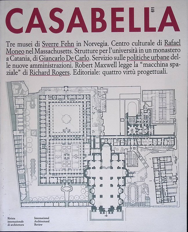 Casabella n. 611 - Aprile 1994 | Immagine principale