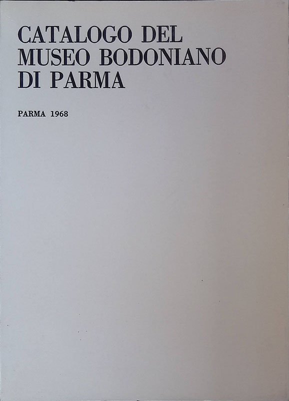 Catalogo del Museo Bodoniano di Parma | Immagine principale