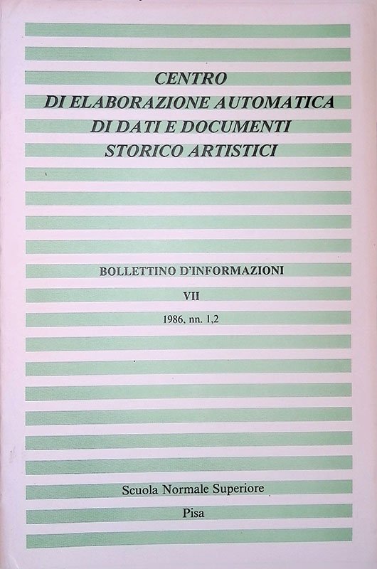 Centro di elaborazione automatica di dati e documenti storico artistici. …