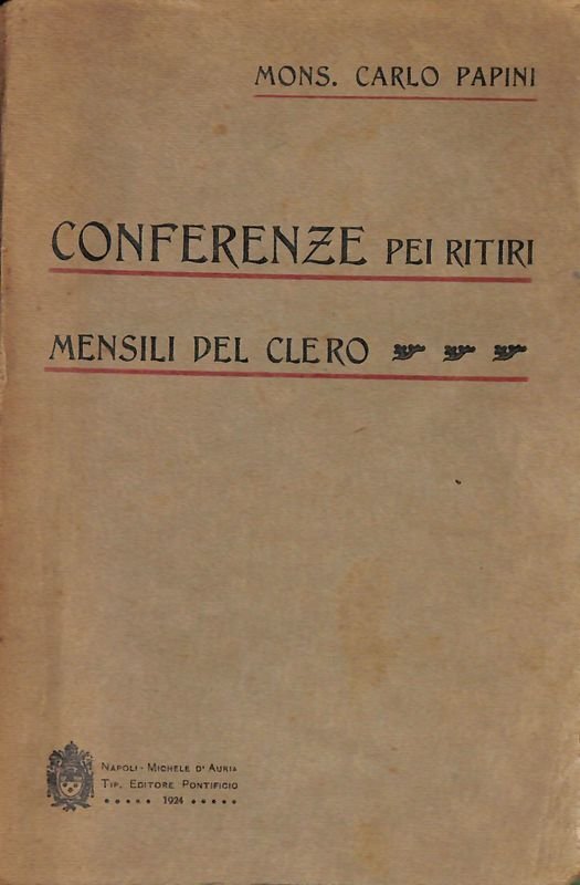 Conferenze dei ritiri mensili del clero