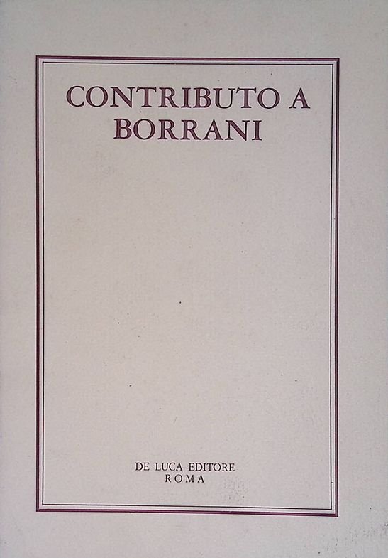 Contributo a Borrani | Immagine principale