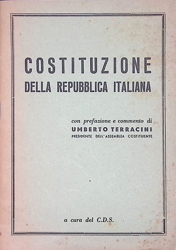 Costituzione della Repubblica Italiana