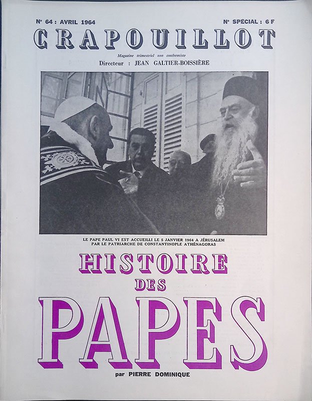 Crapouillot. N.64 Avril 1964. Historire des Papes