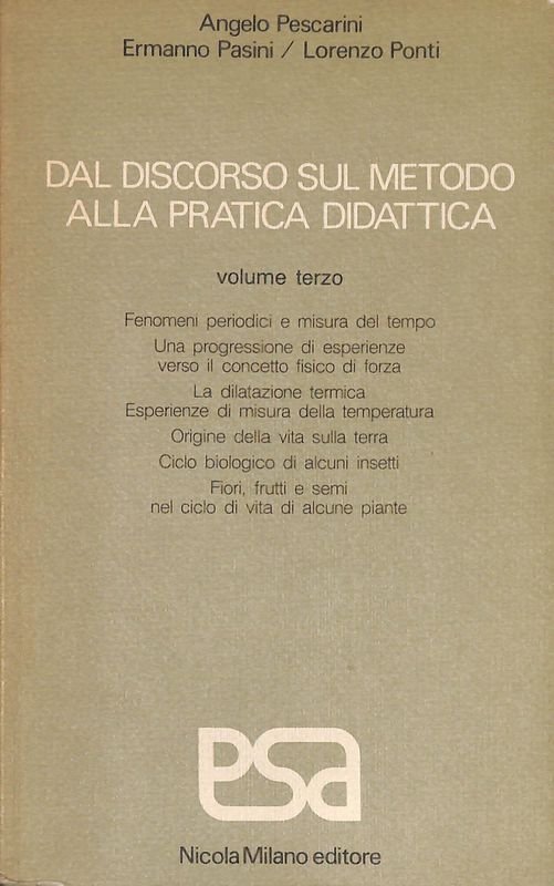 Dal discorso sul metodo alla pratica didattica. Volume 3 | Immagine principale
