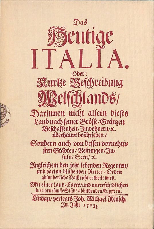 Das Heutige Italien. Marken. L'Italia odierna. Marche