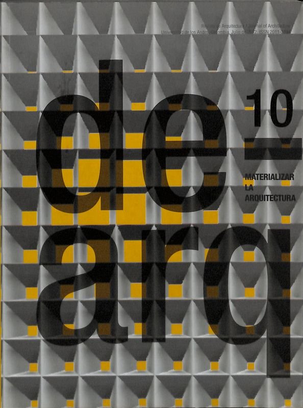 Dearq 10. Materializar la arquitectura. Revista de architectura, universidad de … | Immagine principale