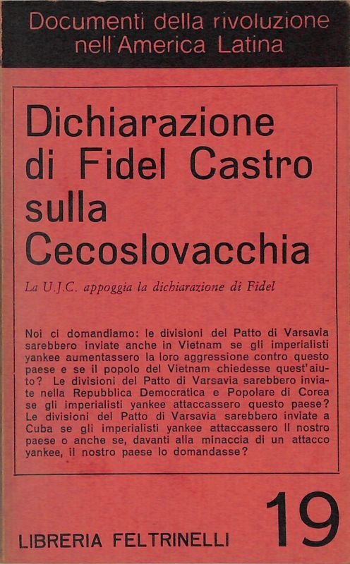 Dichiarazione di Fidel Castro sulla Cecoslovacchia | Immagine principale