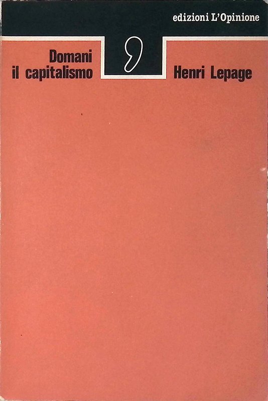 Domani il capitalismo