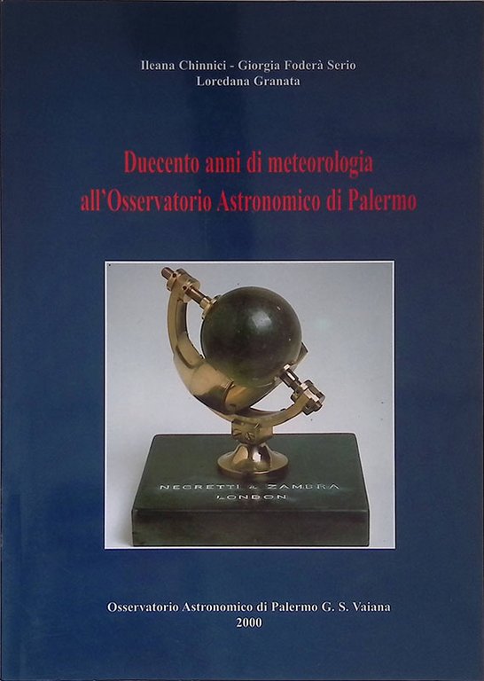 Duecento anni di meteorologia all'Osservatorio Astronimico di Palermo