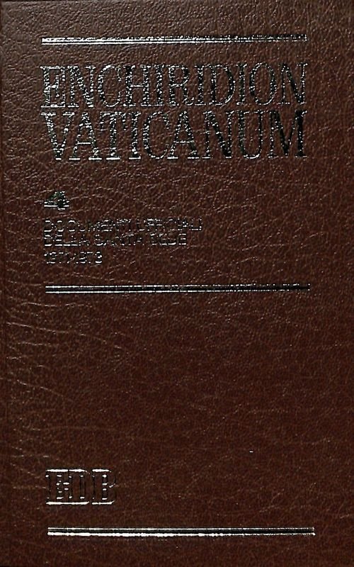 Enchiridion Vaticanum. Vol. 4. Documenti ufficiali della Santa Sede. 1971-1973