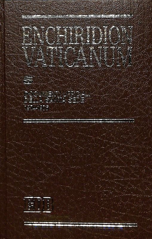 Enchiridion Vaticanum. Vol. 5. Documenti ufficiali della Santa Sede. 1974-1976