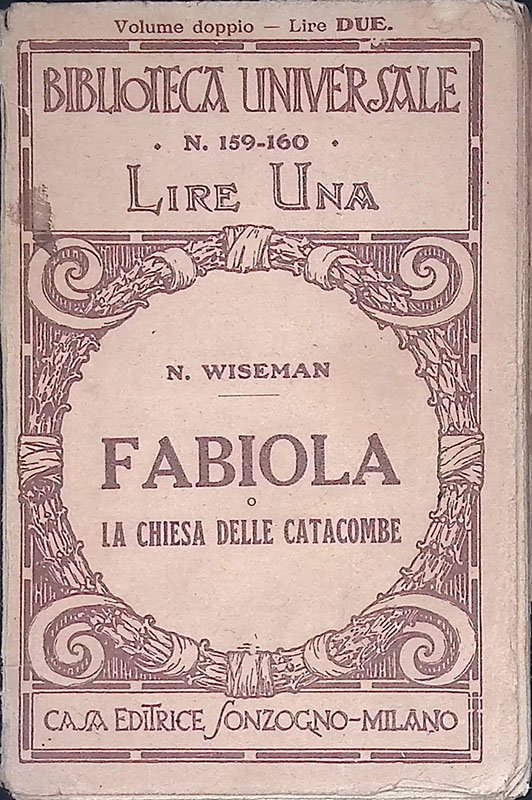 Fabiola. O la chiesa delle catacombe