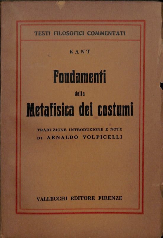 Fondamenti della Metafisica dei costumi | Immagine principale