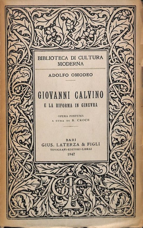 Giovanni Calvino e la Riforma in Ginevra