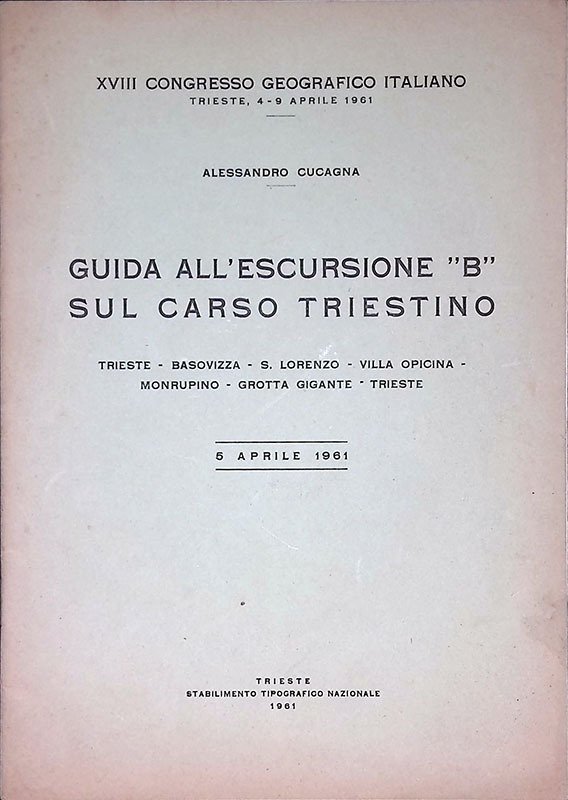 Guida all'escursione B sul Carso Triestino