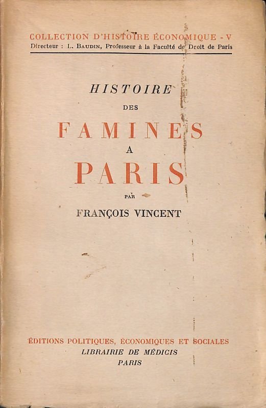 Histoire des famines a Paris | Immagine principale