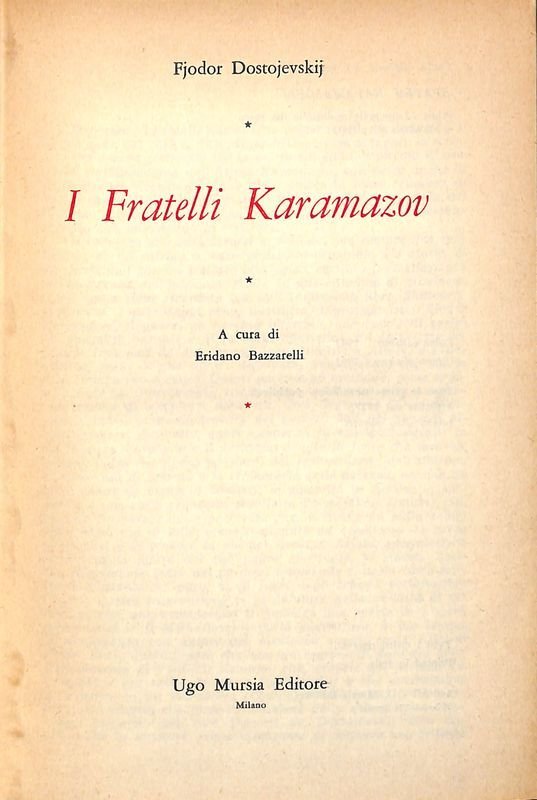 I Fratelli Karamazov