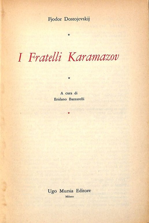 I Fratelli Karamazov