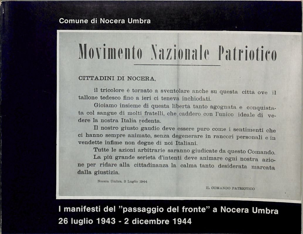 I manifesti del passaggio del fronte a Nocera Umbra, 26 … | Immagine principale