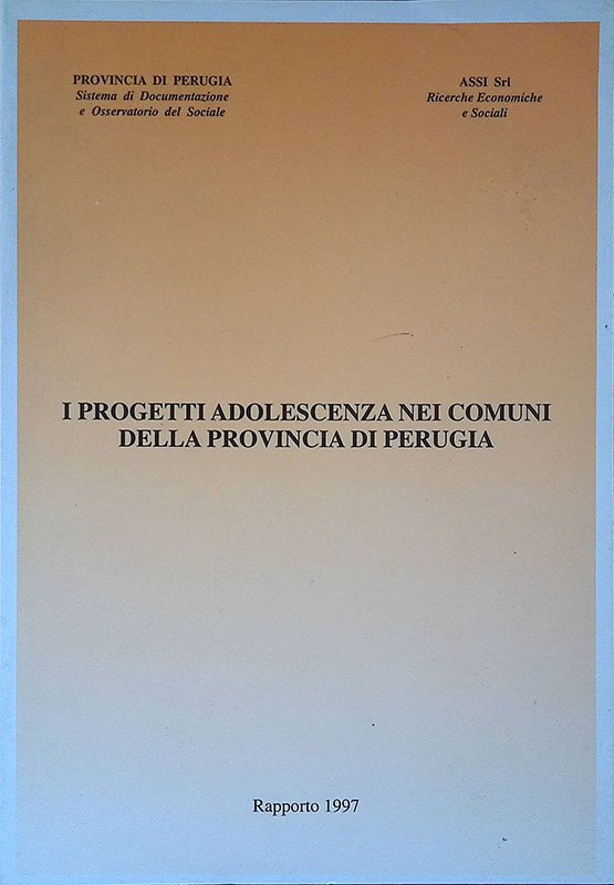 I progetti adolescenza nei comuni della provincia di Perugia. Rapporto … | Immagine principale