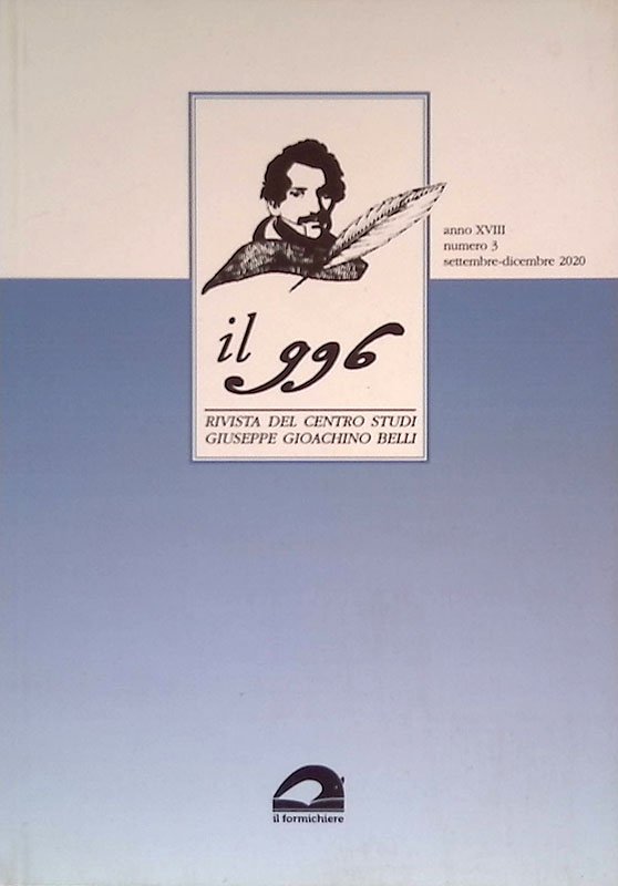 Il 996. Rivista del Centro Studi Giuseppe Gioachino Belli. Anno …