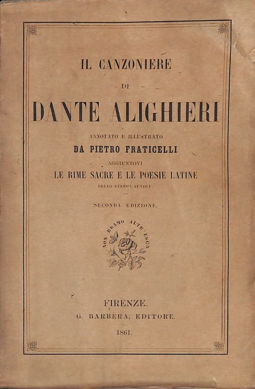 Il canzoniere di Dante Alighieri