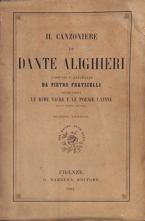 Il canzoniere di Dante Alighieri