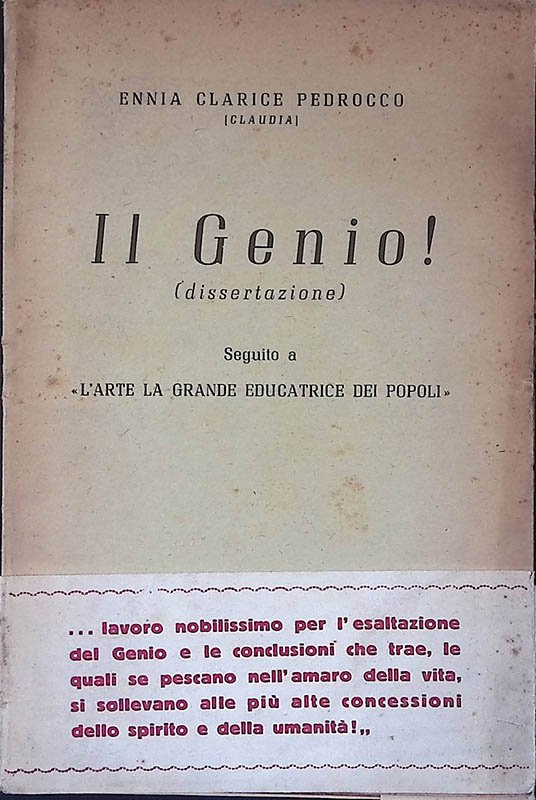 Il Genio. Dissertazione. Seguito a L'arte la grande educatrice dei … | Immagine principale