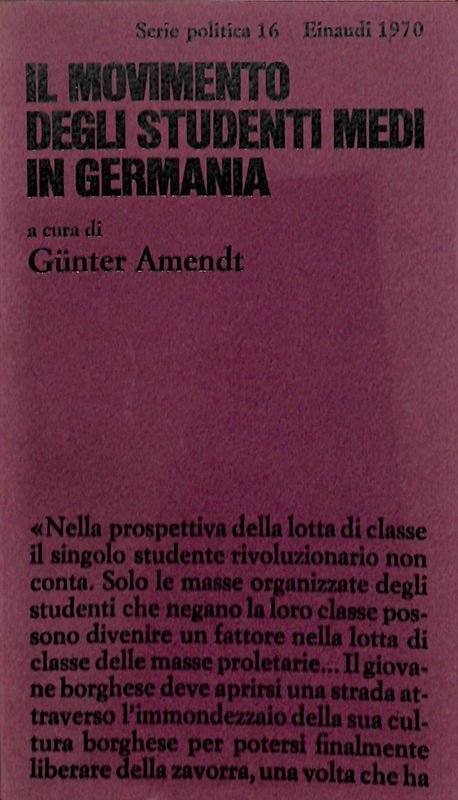 Il movimento degli studenti medi in Germania