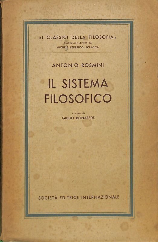 Il sistema filosofico