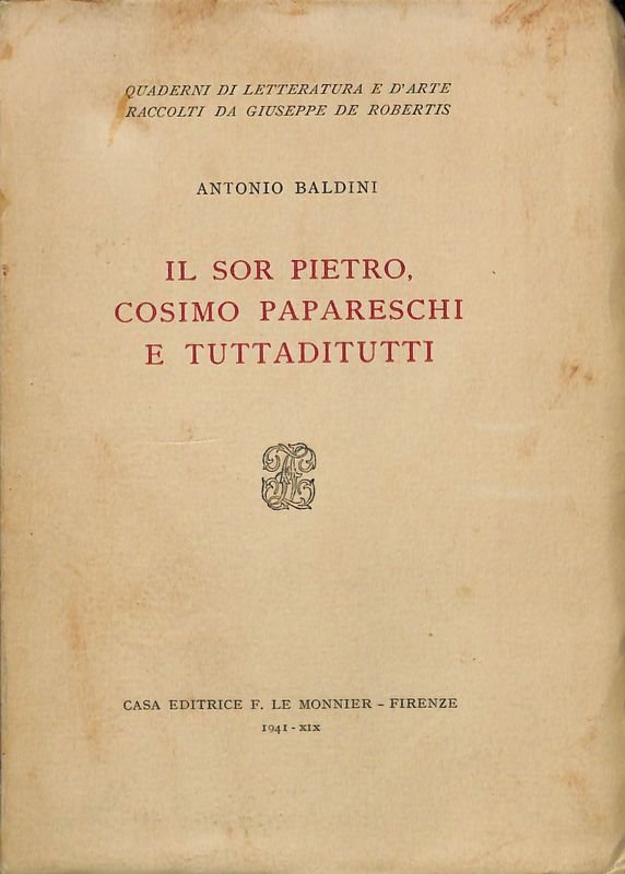 Il sor Pietro Cosimo Papareschi e tuttaditutti | Immagine principale