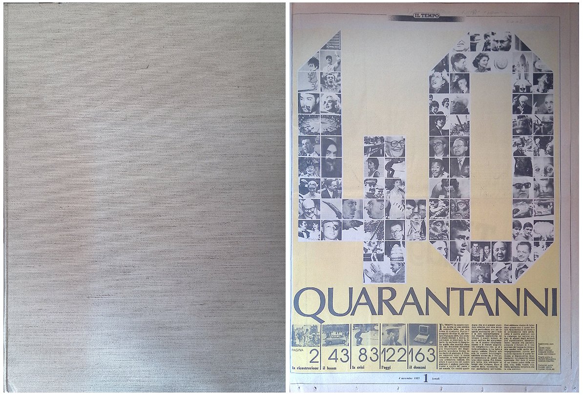 Il Tempo. Quarantanni. Supplemento 4 novembre 1985 | Immagine principale