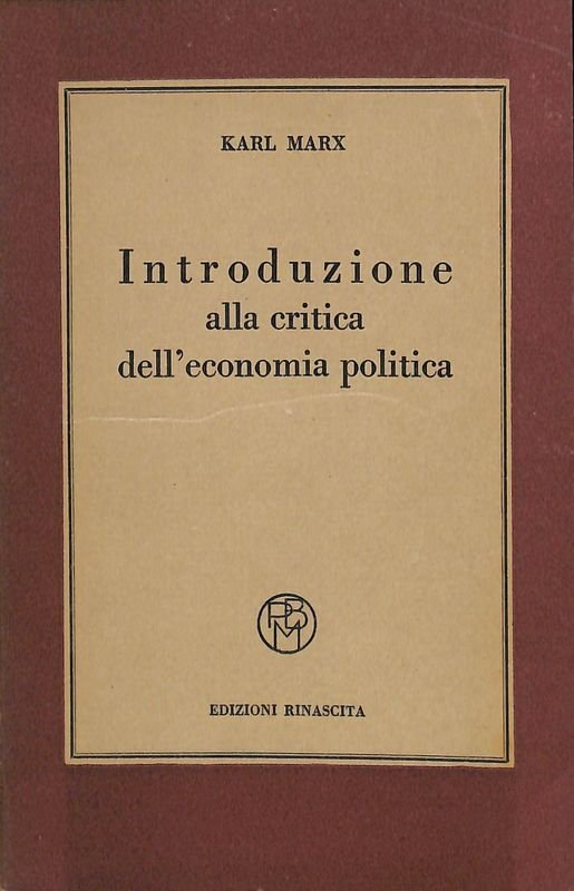 Introduzione alla critica dell'economia politica | Immagine principale