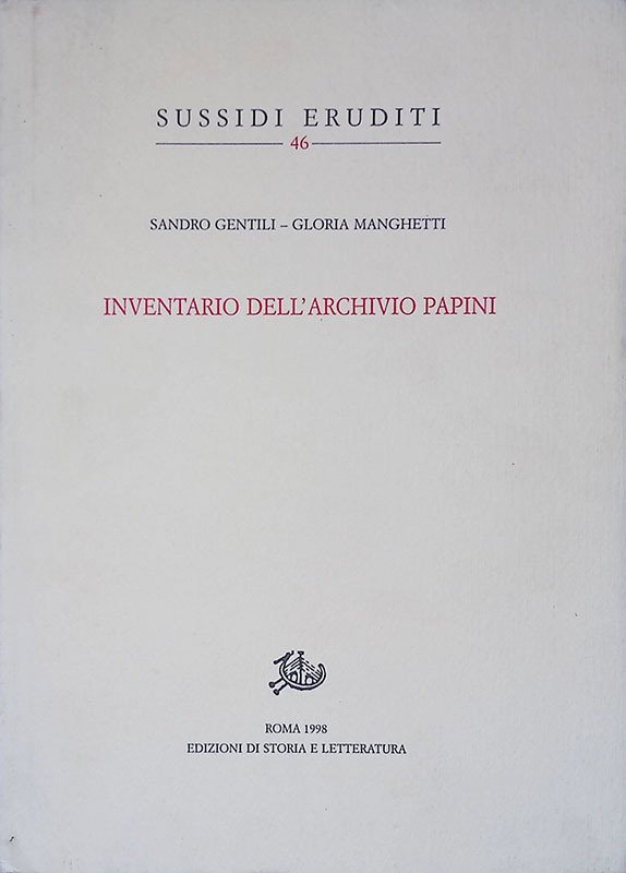 Inventario dell'archivio di Giovanni Papini