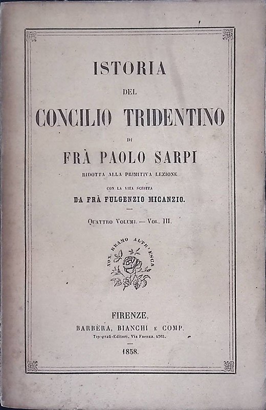 Istoria del Concilio Tridentino. Vol. III