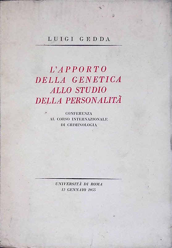 L'apporto della genetica allo studio della personalità