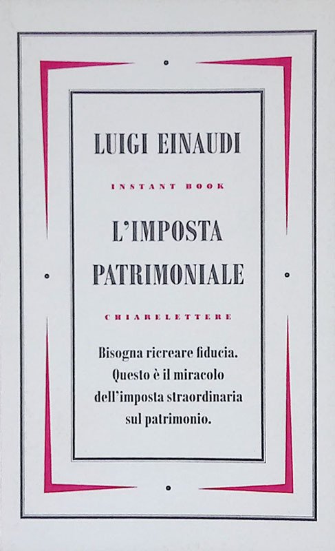 L'imposta patrimoniale