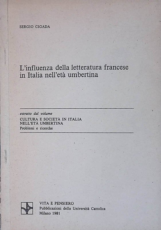 L'influenza della letteratura francese in Italia nell'età umbertina